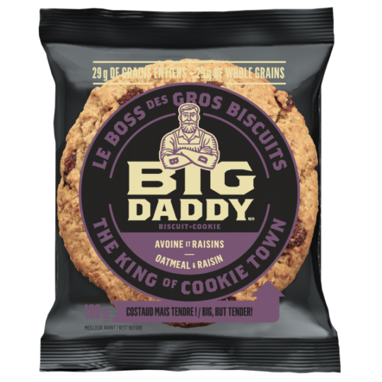 Biscuits à l'avoine et raisins Big Daddy