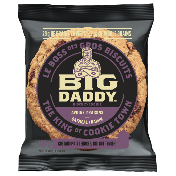 Biscuits à l'avoine et raisins Big Daddy