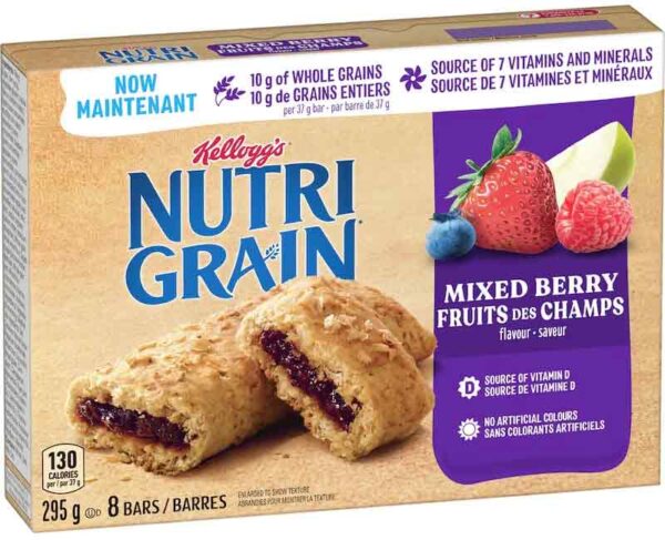 Barres Kellogg's Nutrigrain – Fruits des champs