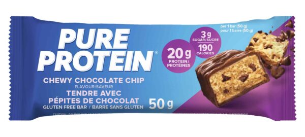 Barres protéinées Pure – Tendre avec pépites de chocolat